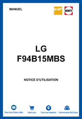 LG F84B1 Série Manuel Du Propriétaire