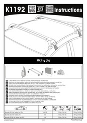 Yakima K1192 Instructions De Montage