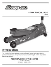 Snap-On FJ400 Instructions