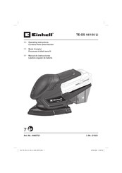 EINHELL TE-OS 18/150 Li-Solo Mode D'emploi