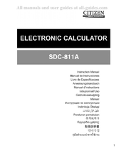Citizen SDC-811A Manuel D'instructions