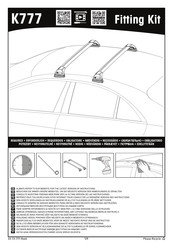 Yakima K777 Instructions De Montage