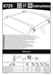 Yakima K725 Instructions De Montage