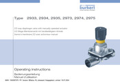 Burkert 2933 Manuel D'utilisation