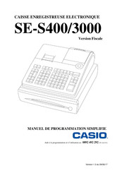 Casio SE-S400/3000 Manuel De Programmation