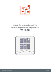 FARE TR15-RS Notice Technique