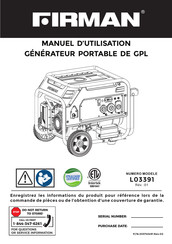 Firman L03391 Manuel D'utilisation