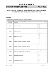 PREVOST FI-24900 Feuille D'instructions