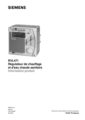 Siemens RVL471 Information Produit