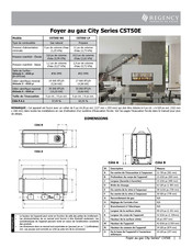 Regency CST50E Serie Mode D'emploi