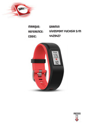 Garmin VIVOSPORT FUCHSIA S Manuel D'utilisation