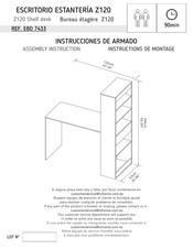 TUHOME Furniture Z120 Instructions De Montage