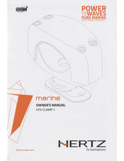 Hertz marine HTX CLAMP.1 Manuel Du Propriétaire