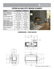 Regency Fireplace Products CITY CC40EPV-NG Mode D'emploi