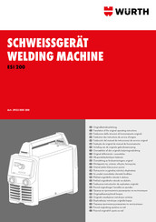 Würth 5952 000 200 Traduction Des Instructions De Service D'origine