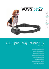 voss.pet Spray Trainer AB2 Notice D'utilisation