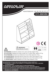 Aiyaplay 311-086V80 Instructions D'assemblage