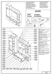 Dedeman LESTER UP 00310 Instructions D'assemblage