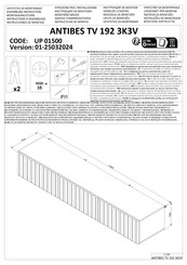 Forma Ideale ANTIBES TV 192 3K3V Instructions D'assemblage