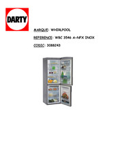 Whirlpool WBC 3546 A+NFX Manuel D'instructions