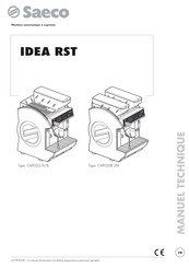 Saeco IDEA RST CAP20/A/B Manuel Technique