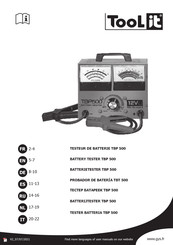 Tool it TBP 500 Manuel D'instructions