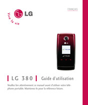 LG 380 Guide D'utilisation