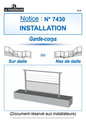 La Toulousaine 7430 Manuel D'installation
