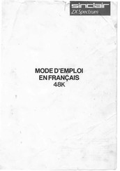 Sinclair ZX Spectrum Mode D'emploi