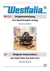 Westfalia 90 05 91 Manuel D'instructions