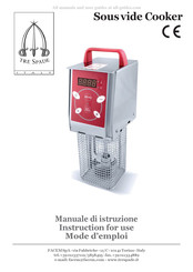 Facem THE SPADE ITALY Sous vide Cooker Mode D'emploi
