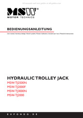 MSW Motor Technics MSW-TJ2500N Manuel D'utilisation