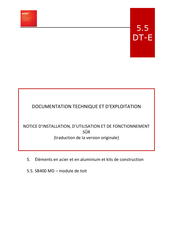 SELT SB400 MD Notice D'installation