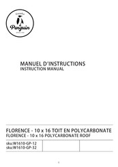 Penguin FLORENCE W1610-GP-32 Manuel D'instructions