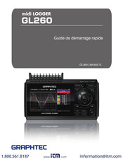 GRAPHTEC GL260 Guide De Démarrage Rapide