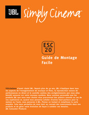 JBL Simply Cinema ESC 20 Guide De Montage