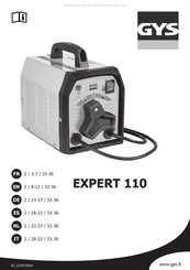 GYS EXPERT 110 Mode D'emploi