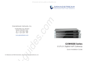 Grandstream Networks GXW4500 Serie Guide D'installation Rapide