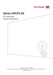 ViewSonic VPCF5-2A Serie Guide D'utilisateur