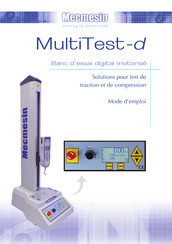 Mecmesin MultiTest-d Mode D'emploi