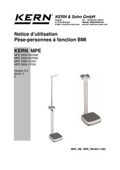 KERN and SOHN MPE 250K100HNM Notice D'utilisation