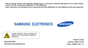 Samsung SGH-J600 Mode D'emploi