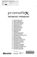 baxter prismaflex TPE1000 SET Notice D'utilisation