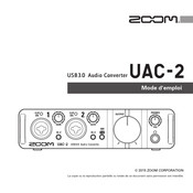 Zoom UAC-2 Mode D'emploi