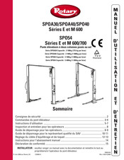 Rotary E 700 Série Manuel D'utilisation Et D'entretien