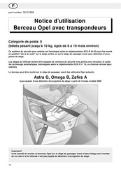 Opel 09121858 Notice D'utilisation