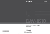 Sony ESPRIT DAV-IS10 Mode D'emploi