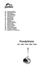 Pontec PondoVario 750 Notice D'emploi