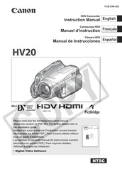 Canon HV20 Manuel D'instruction