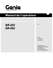 Genie GR-20J Manuel De L'opérateur